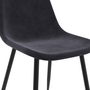 Voir la diapositive 6 : ID MARKET Lot de 6 chaises DALI en velours gris foncé pour salle à manger