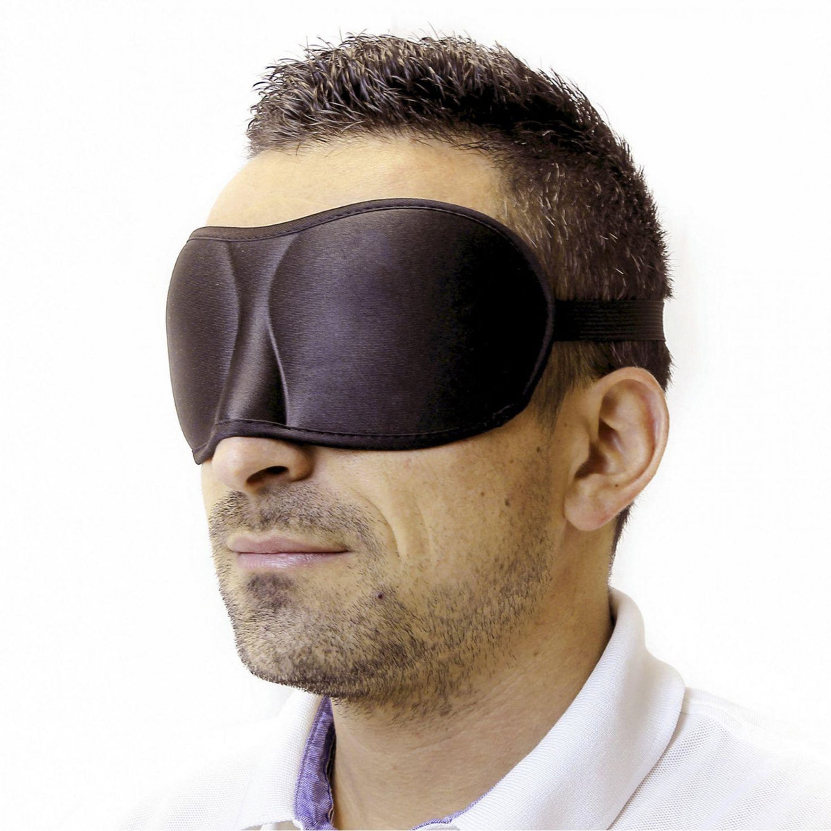 VIVEZEN Lot de 2 masques de nuit, sommeil, voyage avec serre tête élastique