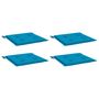 Voir la diapositive 3 : VIDAXL Coussins de chaise jardin lot de 4 bleu 40x40x3 cm tissu oxford