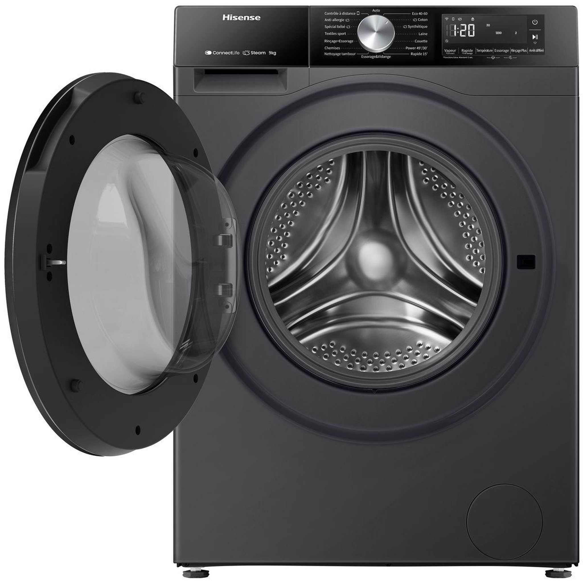 Voir la diapositive 2 : Hisense Lave linge hublot wf3s9043bb3