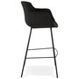 Voir la diapositive 3 : Paris Prix Tabouret de Bar Design  Largesa  107cm Noir