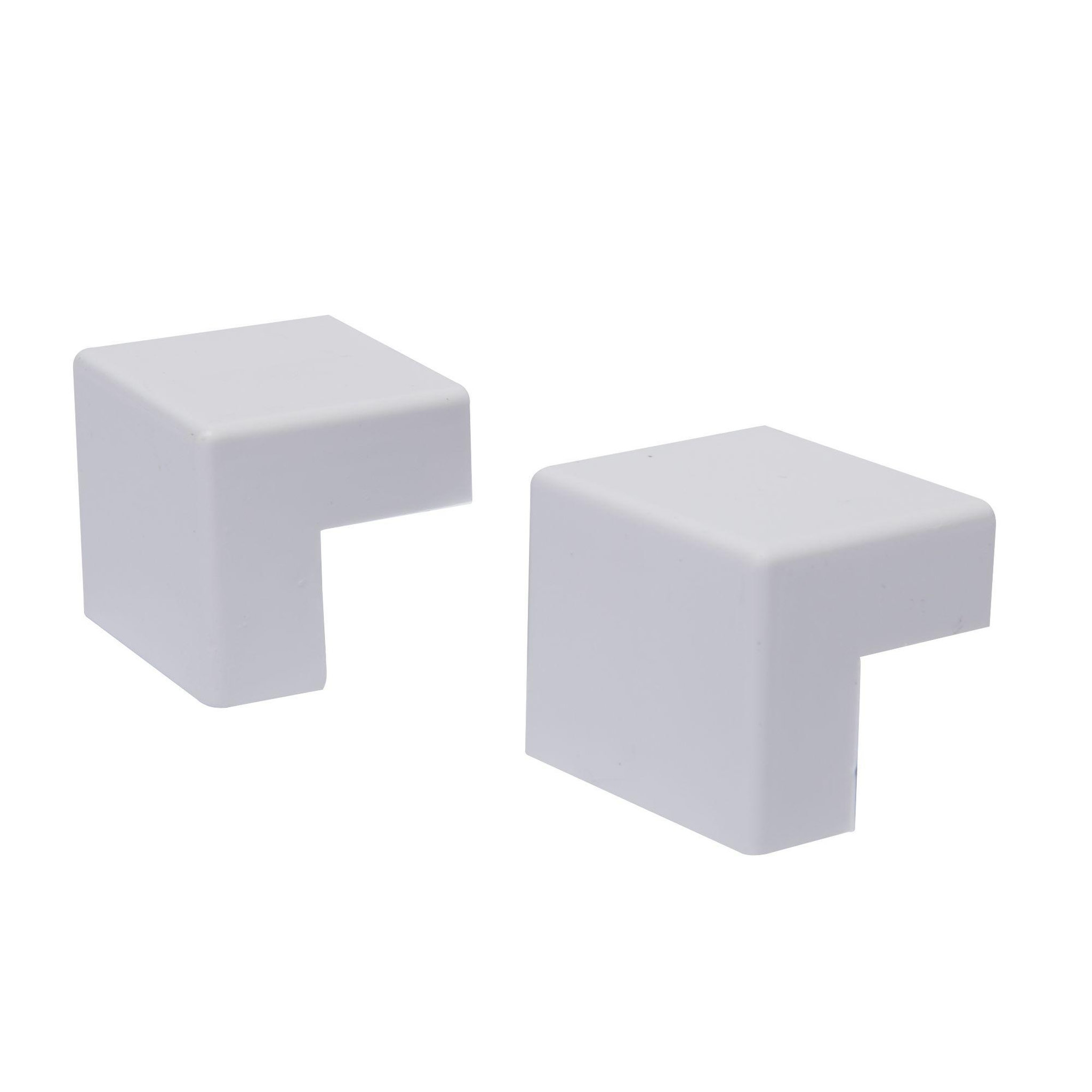 Voir la diapositive 3 : ZENITECH Angles extérieurs 30x10mm blanc  lot de 2