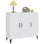 Voir la diapositive 4 : VIDAXL Buffet blanc 90x34x80 cm bois d'ingenierie