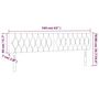 Voir la diapositive 6 : VIDAXL Tete de lit a LED Marron fonce 160x7x78/88 cm Tissu