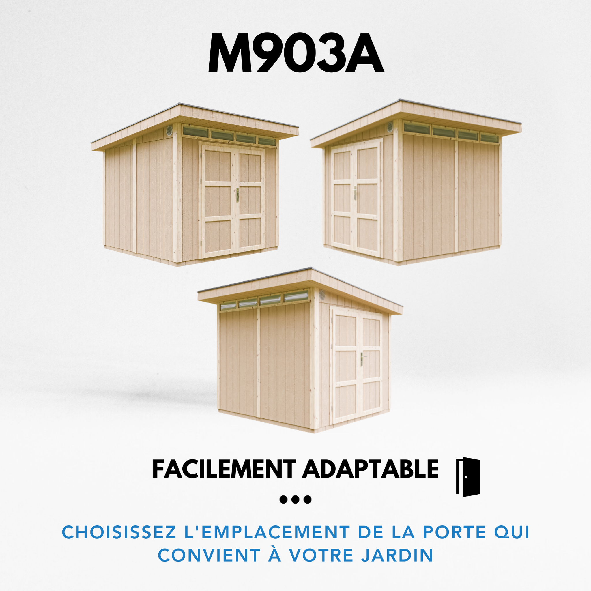 Voir la diapositive 5 : TIMBELA Abri de Jardin Qualité Premium 6m² L294xL279xH237cm avec sol, bardeaux bitumineux M903A