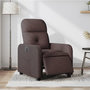 Voir la diapositive 1 : VIDAXL Fauteuil inclinable electrique Marron fonce Tissu