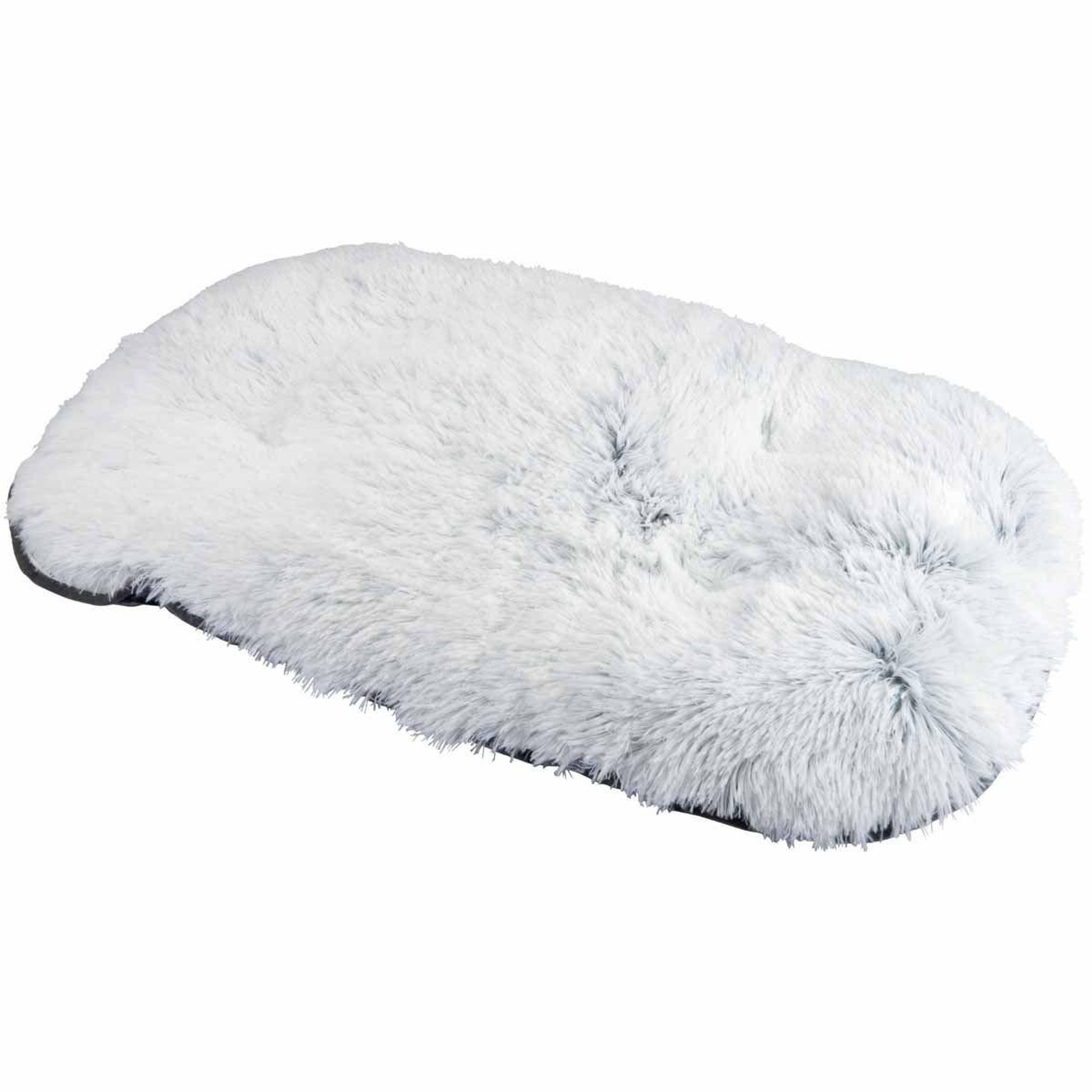 Voir la diapositive 1 : LOVE STORY Coussin pour chien & chat  fluffy  107cm blanc chiné