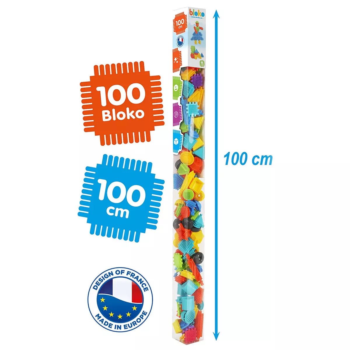 Bloko Bloko display 12 tubes 1 mètre 100 bloko