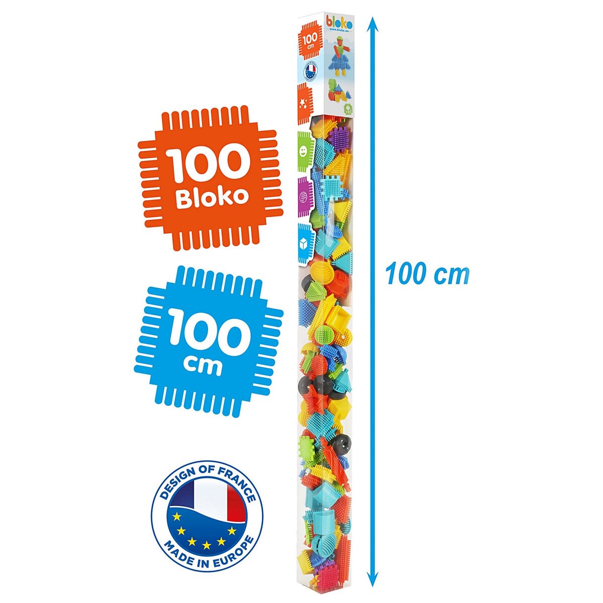 Bloko Bloko display 12 tubes 1 mètre 100 bloko