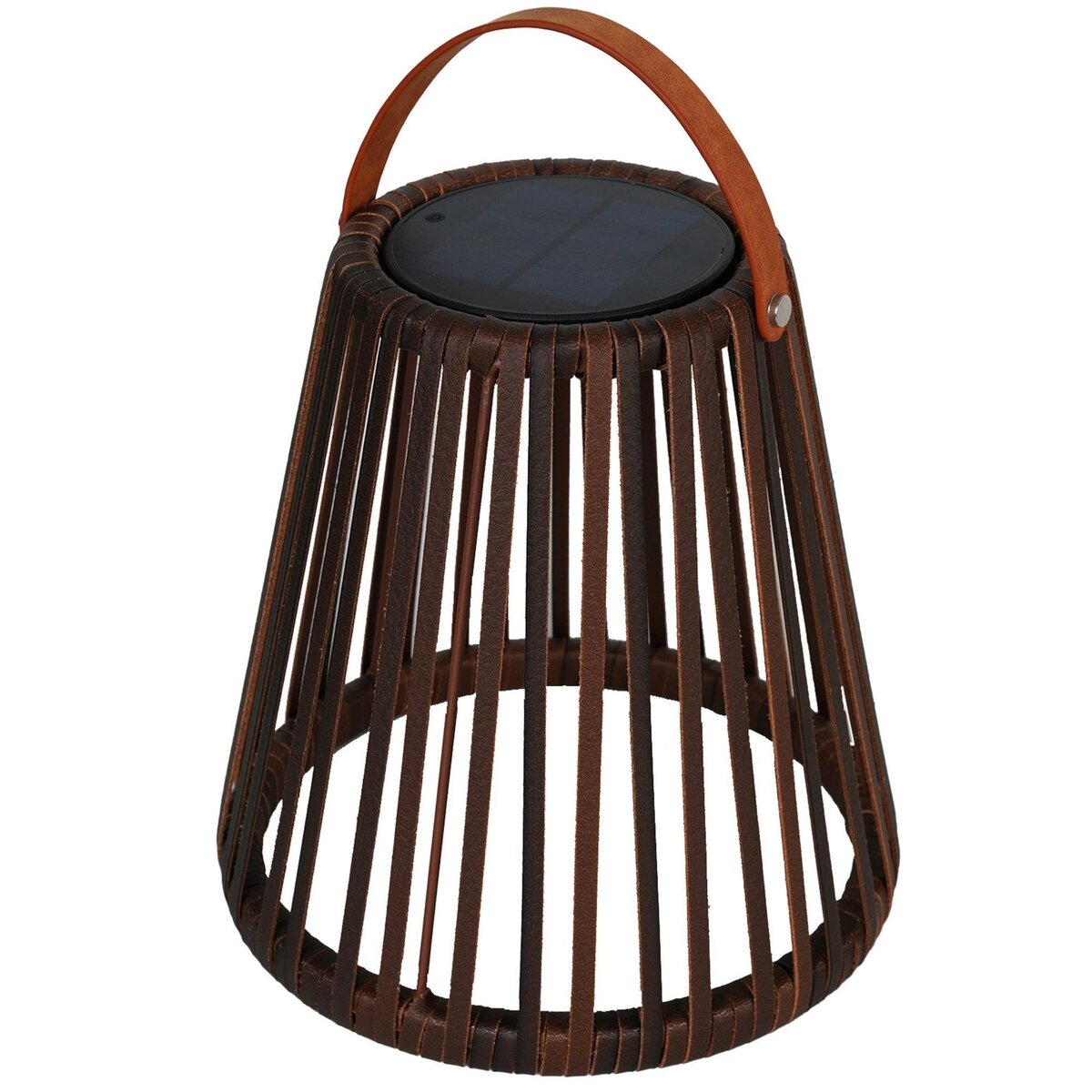 Lumisky Lanterne solaire décorative EVANIA Marron Poly rotin H28cm