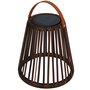Voir la diapositive 1 : Lumisky Lanterne solaire décorative EVANIA Marron Poly rotin H28cm