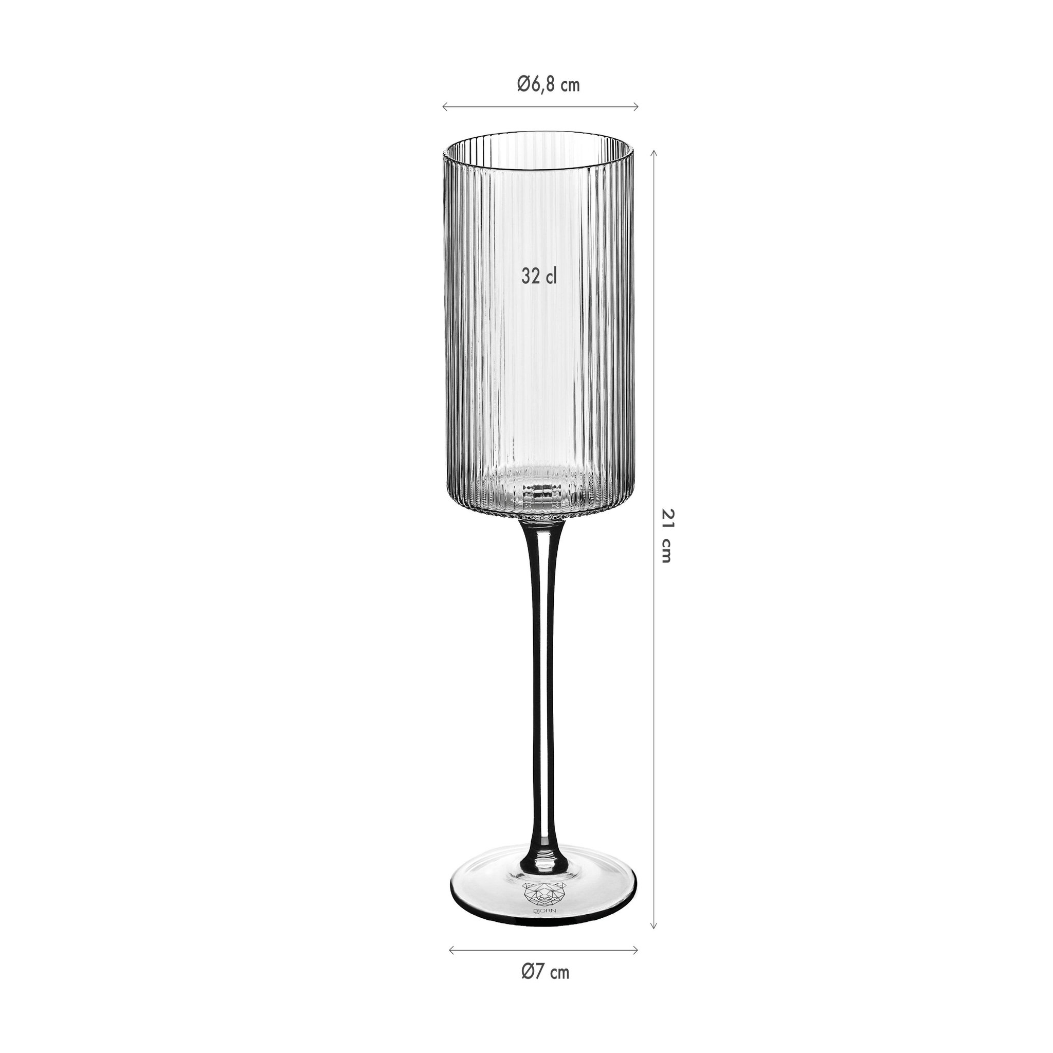 Voir la diapositive 3 : BJORN Verre à pied 32cl linje - 6 pièces