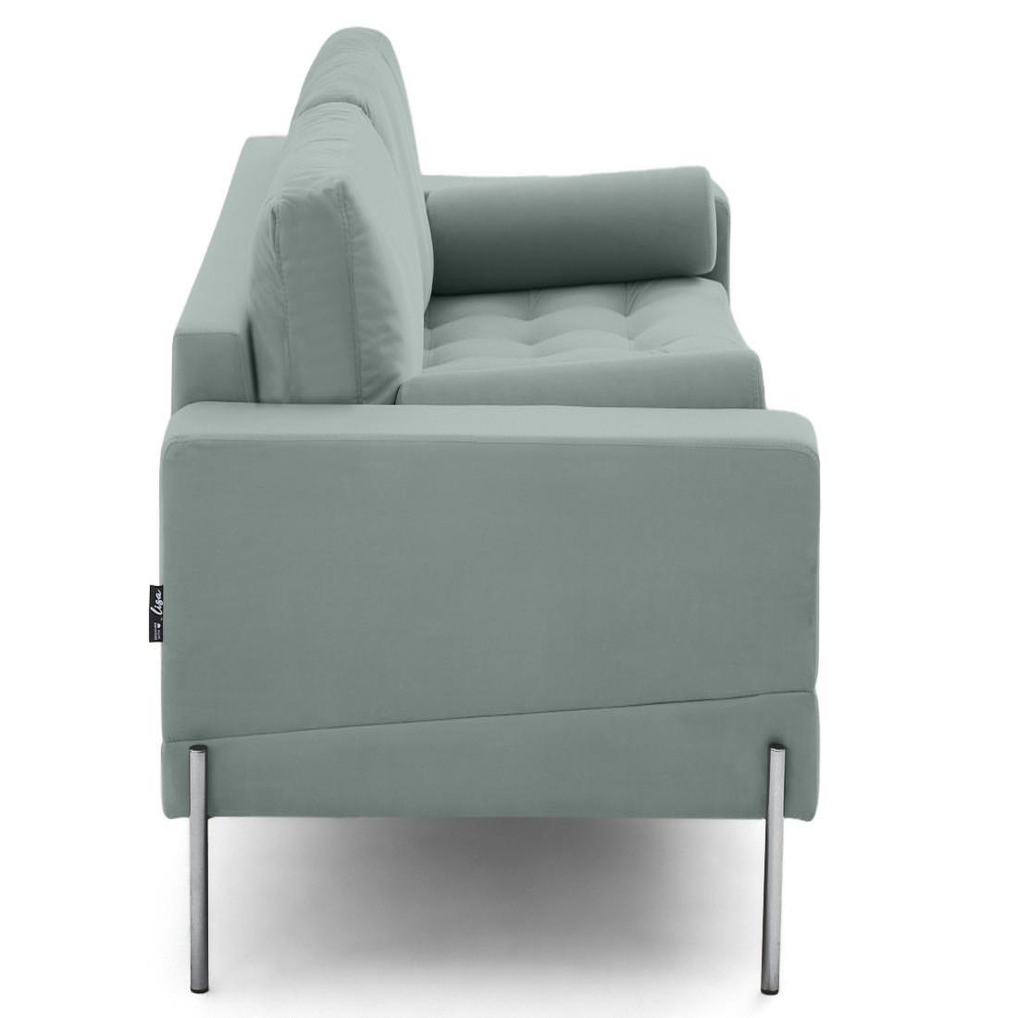 Voir la diapositive 5 : LISA DESIGN Isaure - canapé droit 3 places en velours