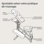 Voir la diapositive 3 : VIVEZEN Chaise de massage en bois pliable avec sac de transport