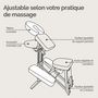 Voir la diapositive 3 : VIVEZEN Chaise de massage en bois pliable avec sac de transport