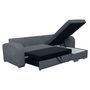 Voir la diapositive 4 : Canapé d'angle convertible réversible 5 places tissu BOB