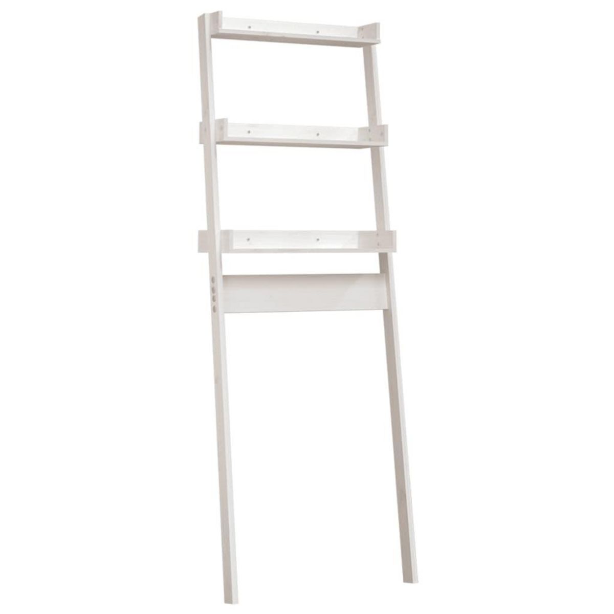 VIDAXL Etagere de toilette Blanc 63,5x32x179 cm Bois de pin massif
