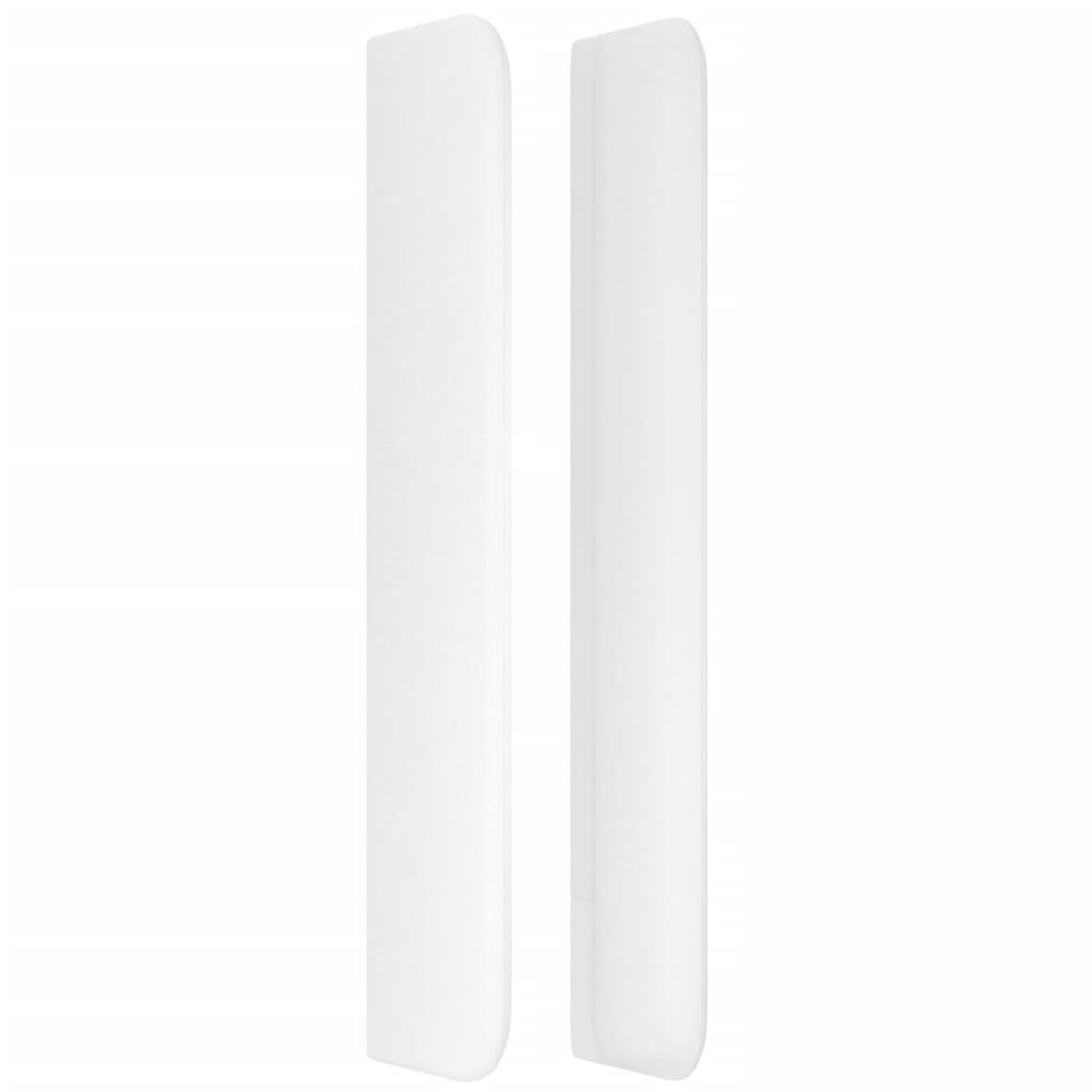 Voir la diapositive 4 : VIDAXL Tete de lit avec oreilles Blanc 103x16x118/128 cm Similicuir