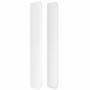 Voir la diapositive 4 : VIDAXL Tete de lit avec oreilles Blanc 103x16x118/128 cm Similicuir