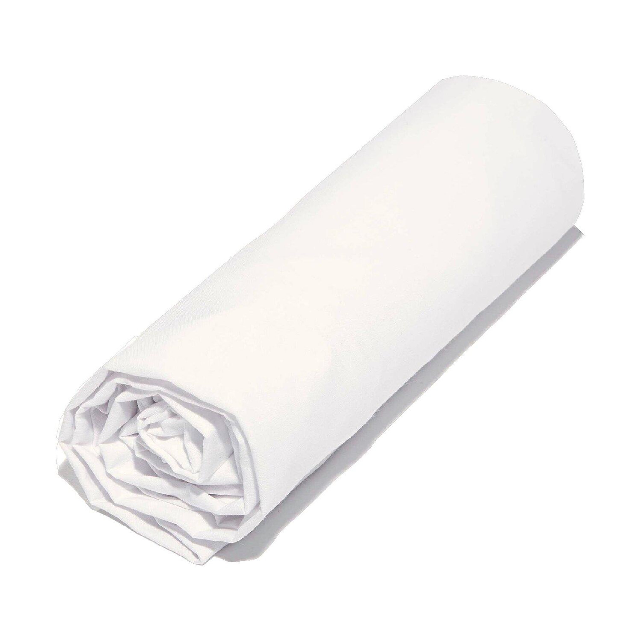 Home collection Drap housse 180x200cm bonnet:30cm 100%coton 57 fils coton uni
