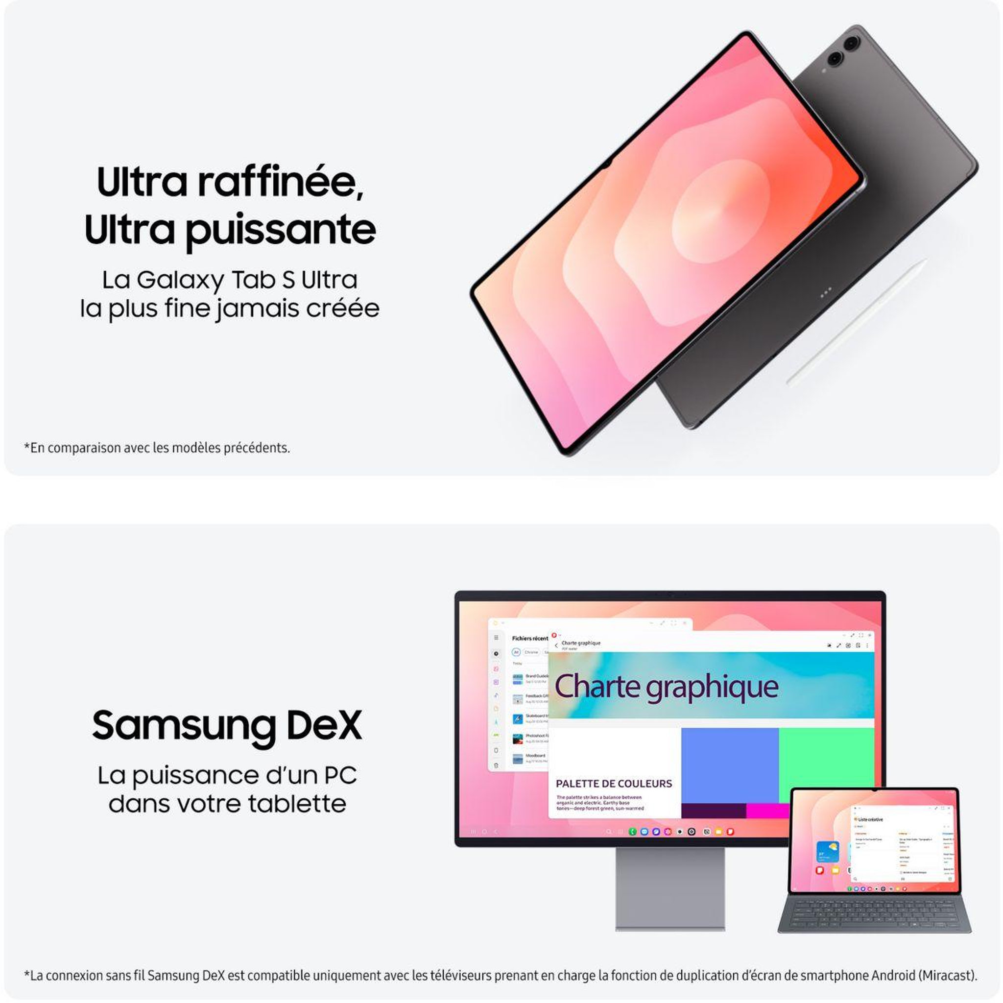 Voir la diapositive 3 : Samsung Tablette android galaxy tab s11 ultra wifi 1to gris avec galaxy ia