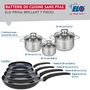 Voir la diapositive 2 : ELO Ensemble de 4 Poêles de cuisson 20, 24, 28 et 32 cm et 3 faitouts 12, 14 et 16 cm Elo Prima Brillant