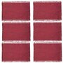 Voir la diapositive 1 : TOILINUX Lot de 6 Sets de table Maha en coton