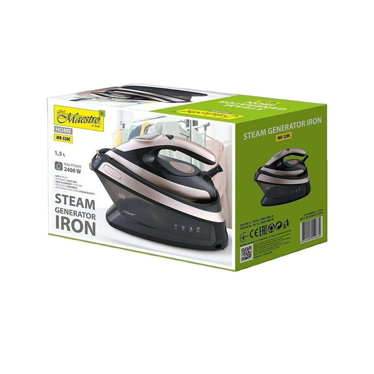 HELLO MAESTRO Centrale vapeur Maestro MR-320C Puissance 2400 W