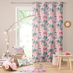 Paris Prix Rideau à Œillets Imprimé  Leopink  140x260cm Rose