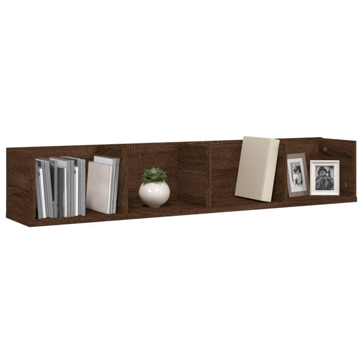 VIDAXL Etagere murale a CD Chene marron 100x18x18 cm Bois d'ingenierie