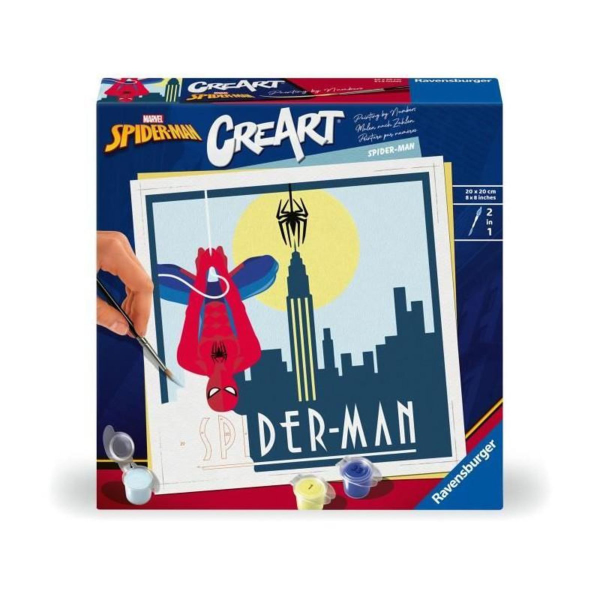 RAVENSBURGER CreArt 20x20 cm Spider Man, Loisir créatif, 23891, Ravensburger