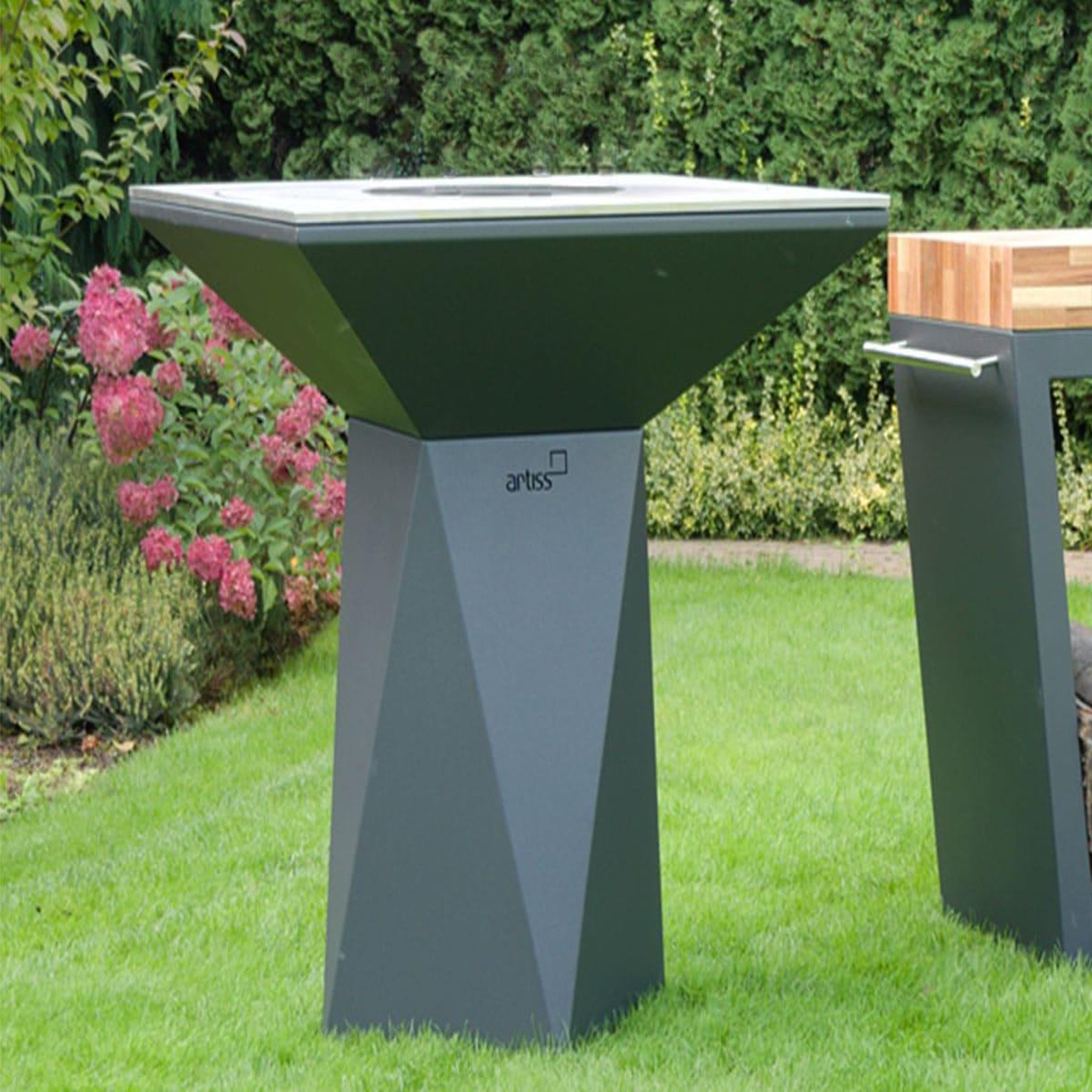 Voir la diapositive 3 : ARTISS DESIGN Brasero g1 graphite plaque de cuisson acier inoxydable alimentaire - artiss