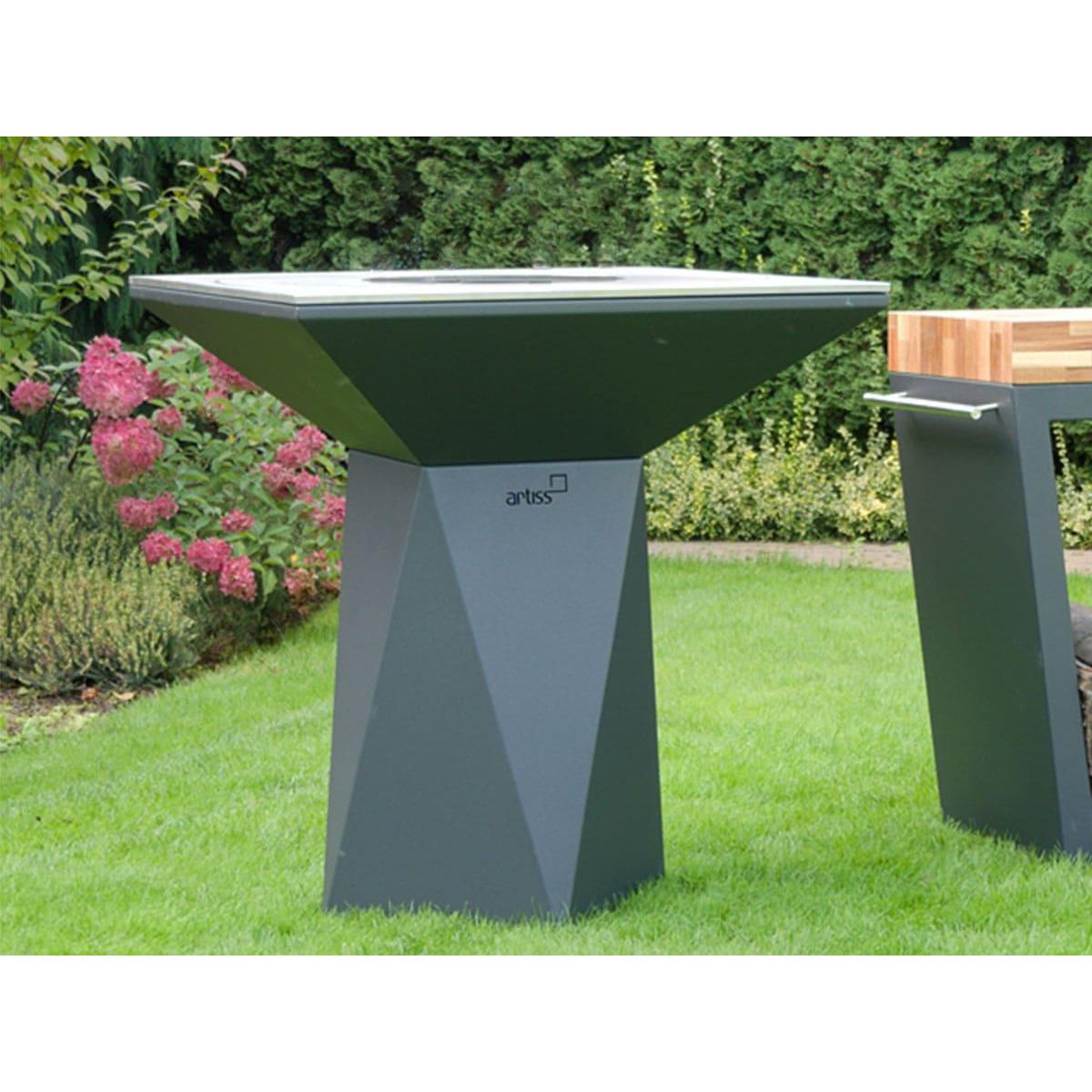 ARTISS DESIGN Brasero G1 Graphite plaque de cuisson acier inoxydable alimentaire - Artiss