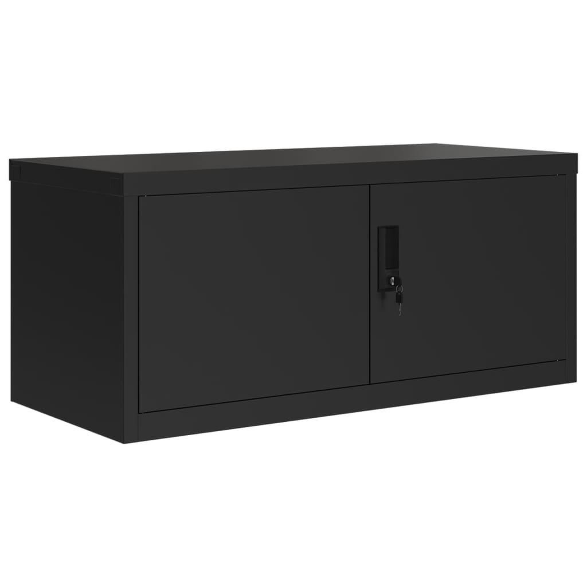 Voir la diapositive 3 : VIDAXL Classeur noir 90x40x130 cm acier