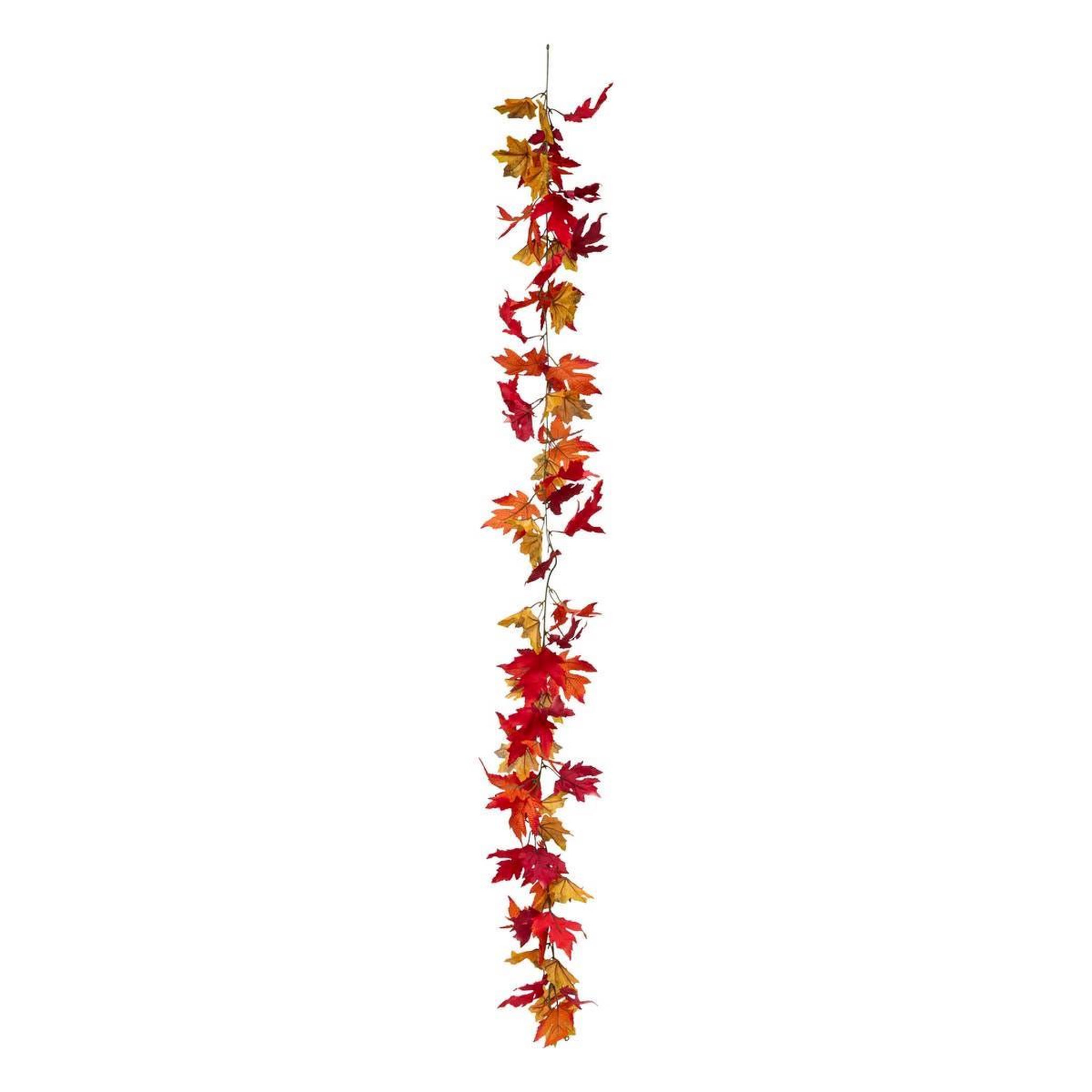 ATMOSPHERA Guirlande de feuilles artificielles  james  180cm orange