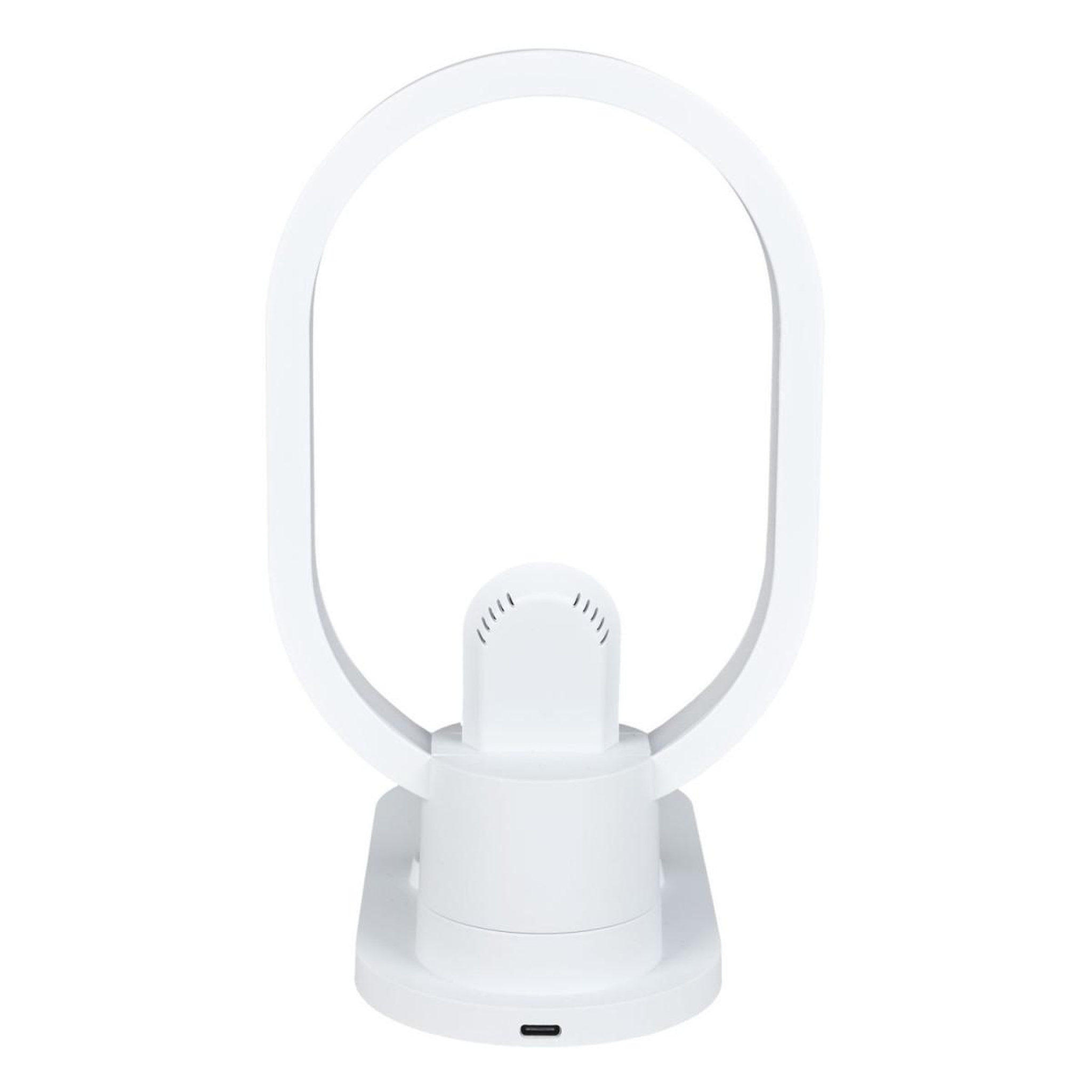 Voir la diapositive 3 : The Home Deco Factory Lampe led & support de charge  3 en 1  20cm blanc