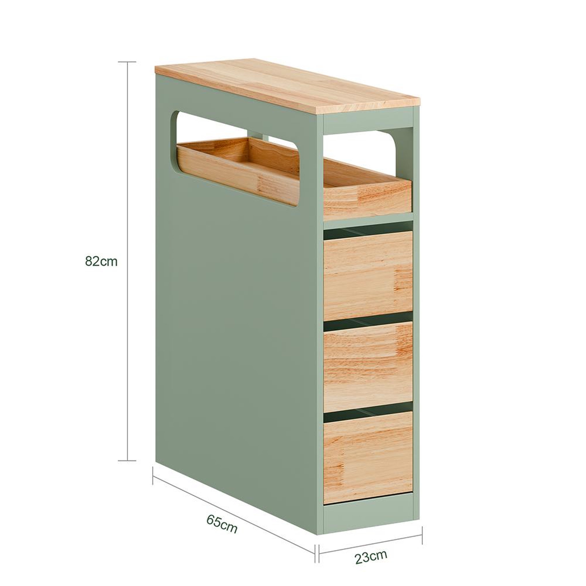 Voir la diapositive 3 : SOBUY SoBuy - Meuble bas de salle de bain à 4 tiroirs - Nordique - BZR54-II