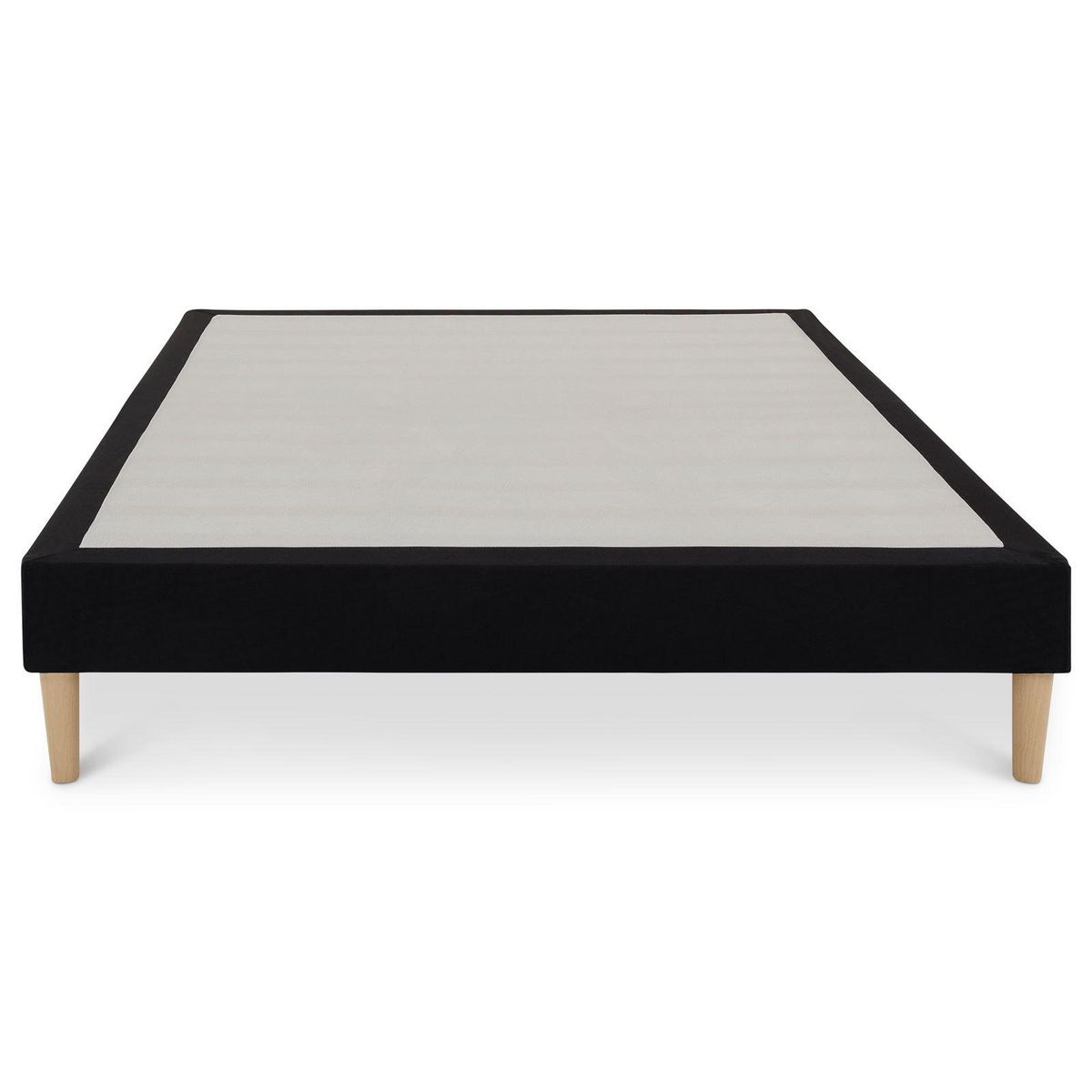 IDIMEX Sommier tapissier QUIMPER 140 x 190 cm revêtement tissu