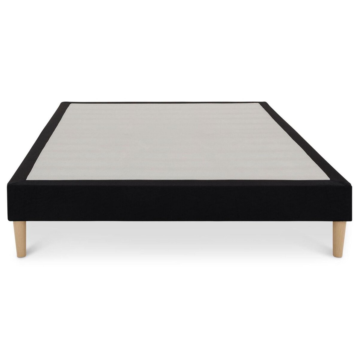 IDIMEX Sommier tapissier QUIMPER 140 x 190 cm revêtement tissu