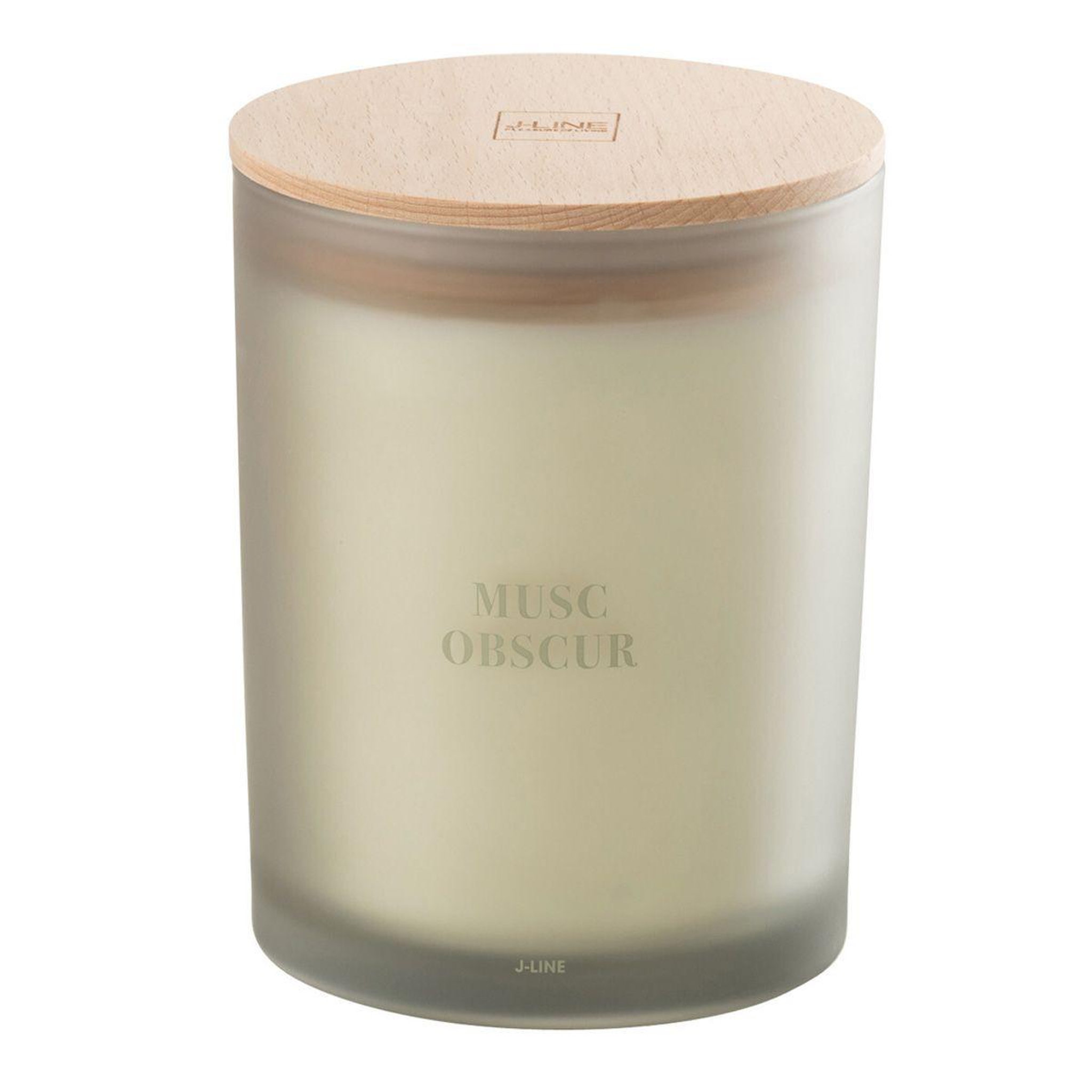 J-LINE Bougie parfumée  accords essentiels  14cm musc obscur