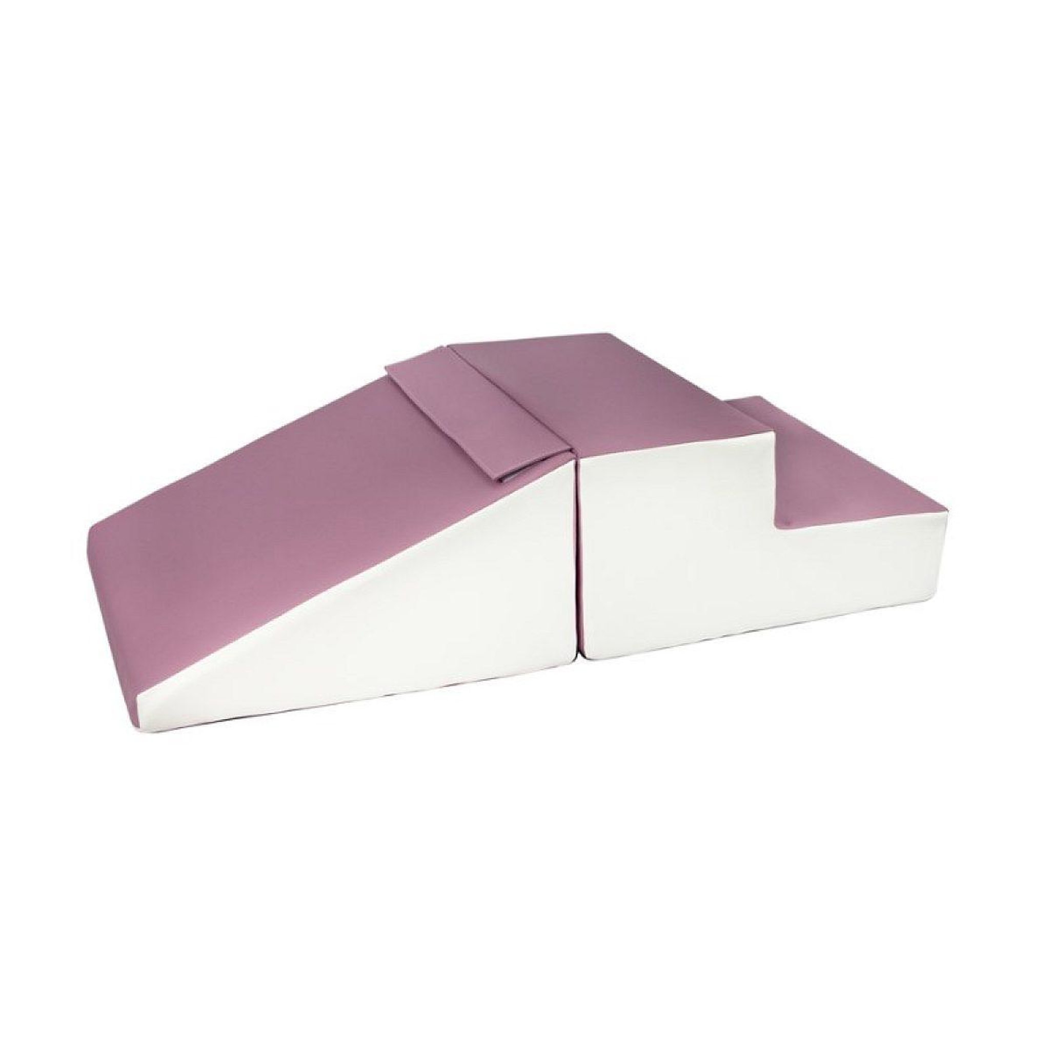 VELINDA Set de 2 grands blocs en mousse blanc gris violet
