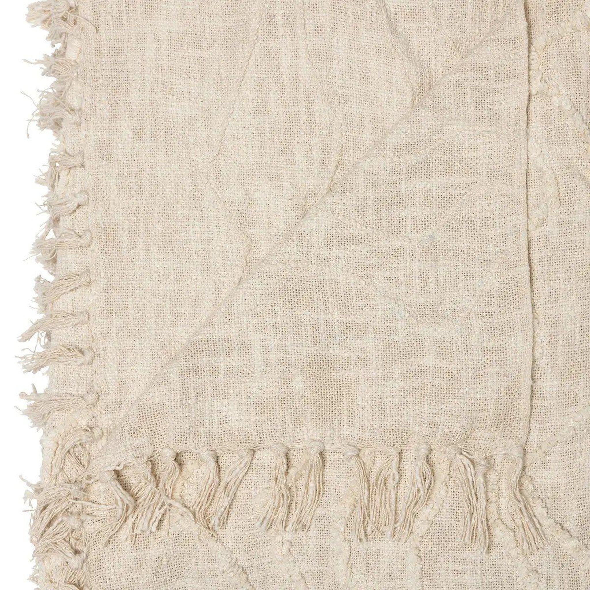 Voir la diapositive 2 : ATMOSPHERA Dessus de lit  tufté  beige 240x260cm