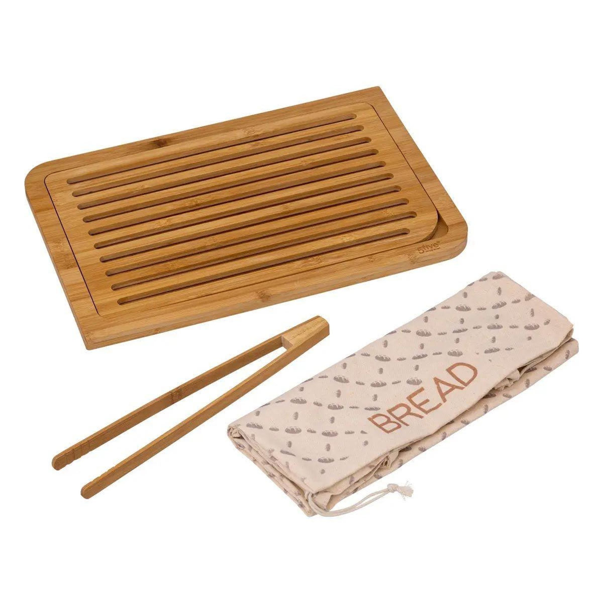 FIVE Planche à Pain & 2 Accessoires  Bambou  40cm Naturel