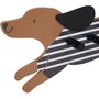 Voir la diapositive 4 : Atmosphera Kids Patère Enfant 5 Crochets  Chien  50cm Marron