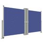 Voir la diapositive 2 : VIDAXL Auvent lateral retractable Bleu 140x1200 cm