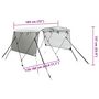 Voir la diapositive 6 : VIDAXL Toit bimini a 3 arceaux parois en maille 183x(170-182)x137 cm