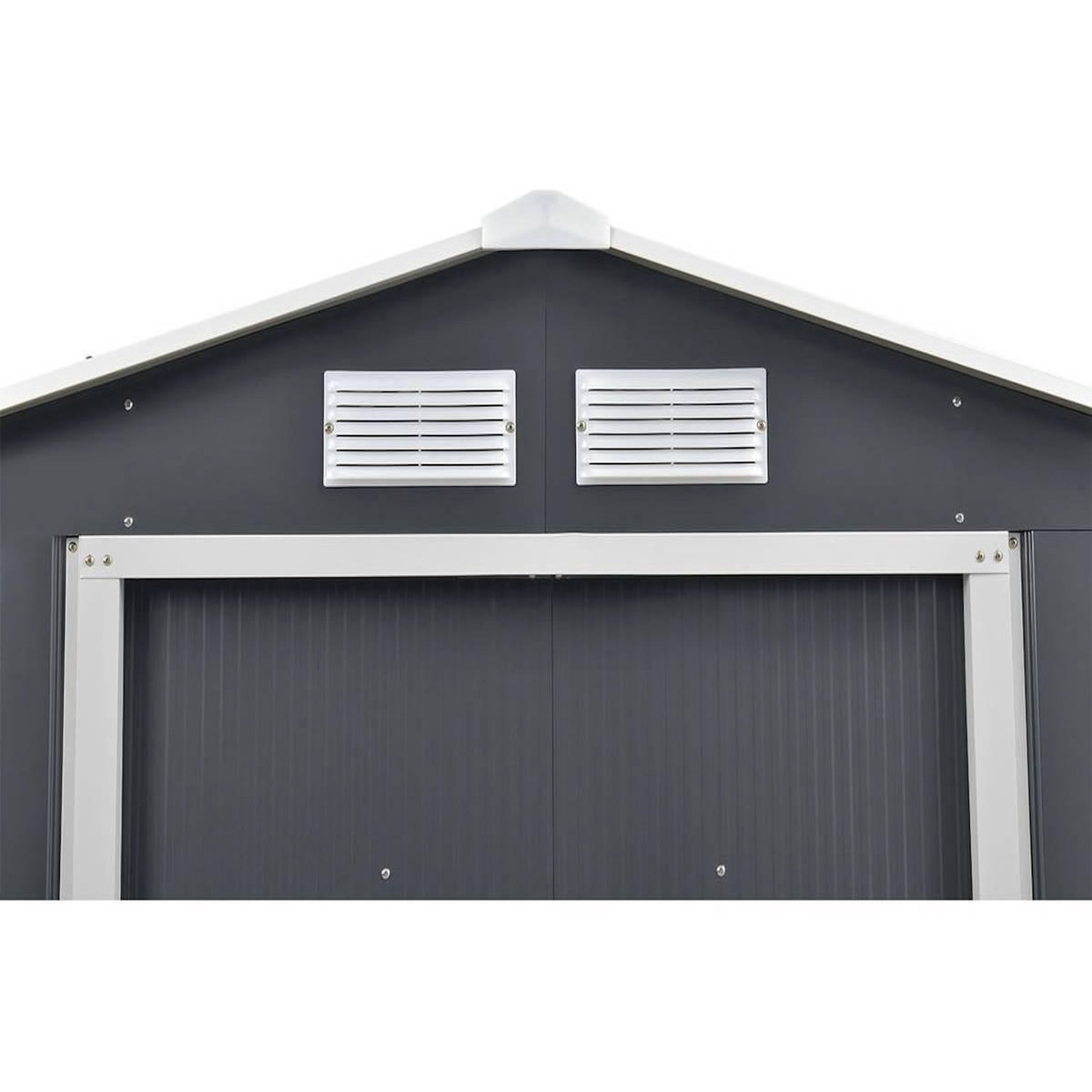 Habitat et Jardin Abri de jardin métal  Vegas  - 2,7 m² - Gris