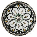 Paris Prix Lot de 6 Assiettes Creuses  Mandala  20cm Vert