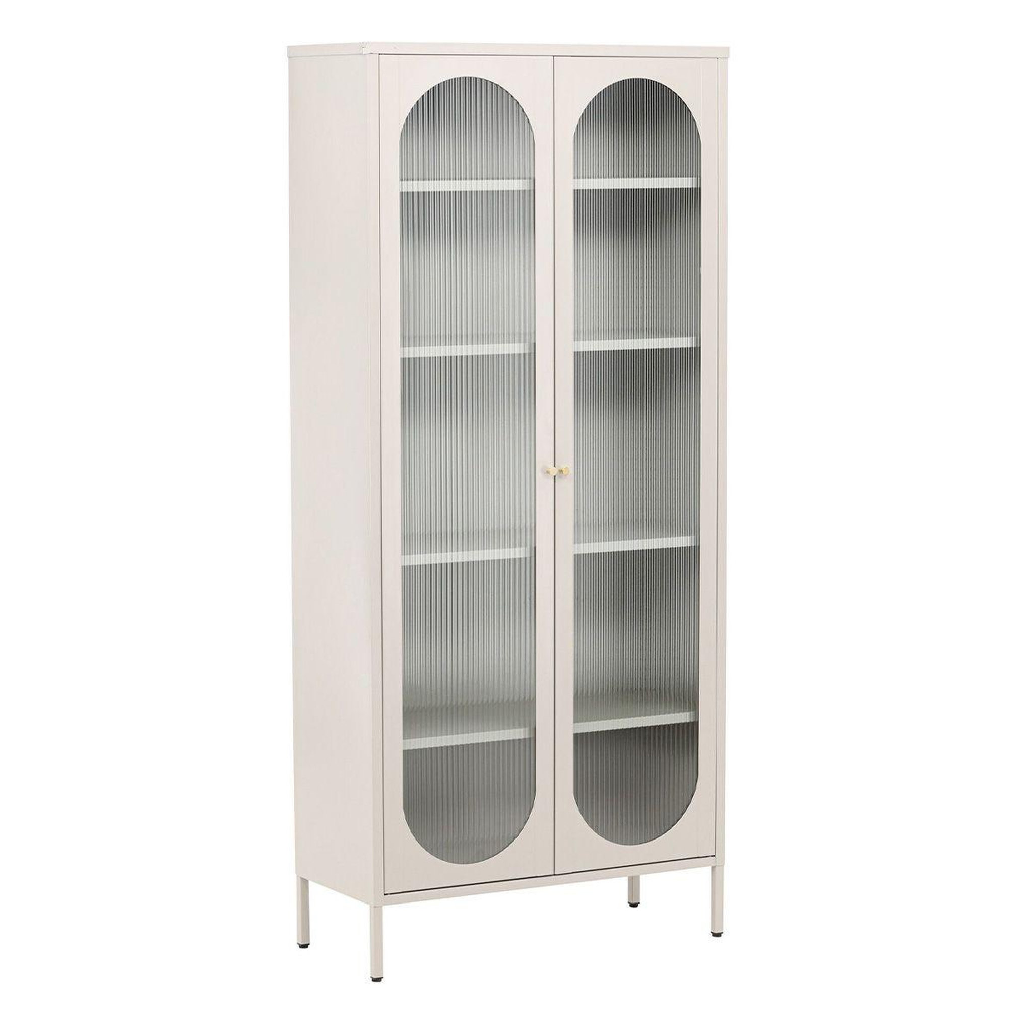 Paris Prix Vitrine design en métal  lima  180cm beige