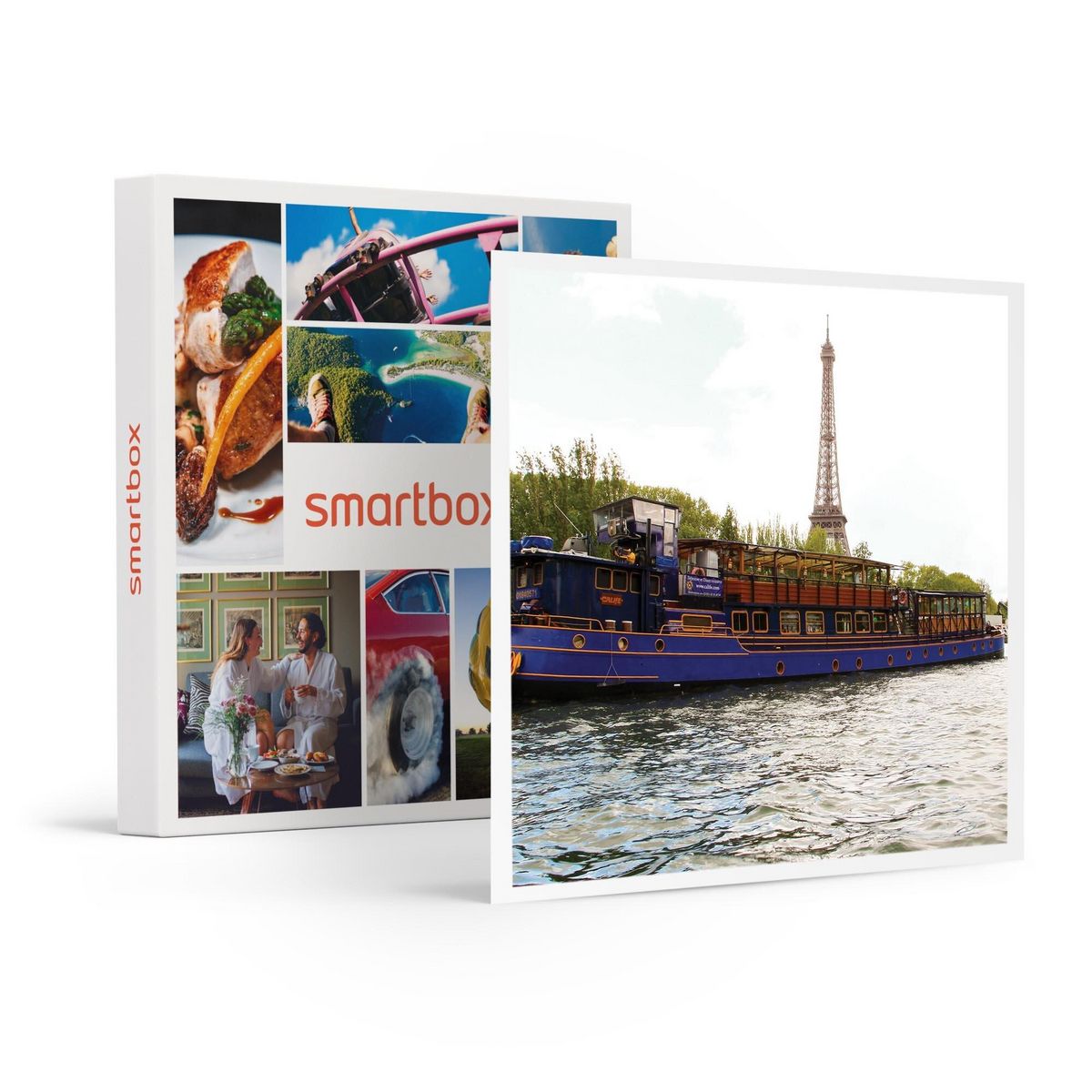 Smartbox 2h de croisière sur la Seine avec déjeuner gastronomique 2 plats - Coffret Cadeau Gastronomie